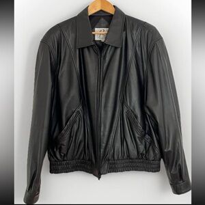 Men's Black Leather Jacket